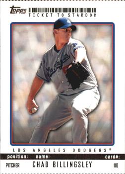 2009 Topps Ticket to Stardom - Perforated #110 Chad Billingsley Front