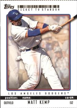 2009 Topps Ticket to Stardom - Perforated #152 Matt Kemp Front