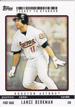 2009 Topps Ticket to Stardom - Perforated #159 Lance Berkman Front