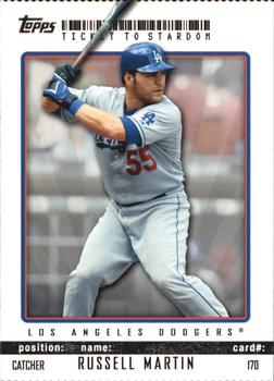 2009 Topps Ticket to Stardom - Perforated #170 Russell Martin Front