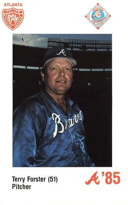 1985 Atlanta Braves Police #NNO Terry Forster Front