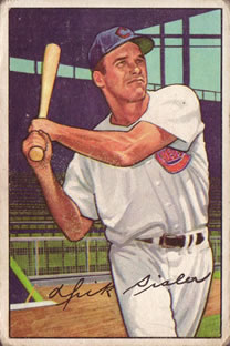 1952 Bowman #127 Dick Sisler Front