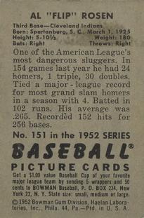 1952 Bowman #151 Al 