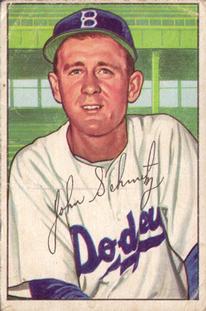 1952 Bowman #224 Johnny Schmitz Front