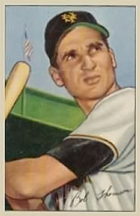 1952 Bowman #2 Bobby Thomson Front