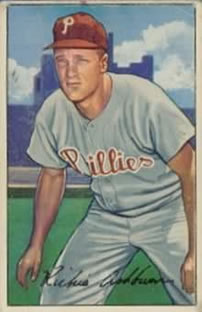 1952 Bowman #53 Richie Ashburn Front