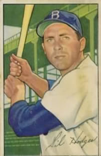 1952 Bowman #80 Gil Hodges Front