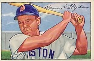 1952 Bowman #9 Vern Stephens Front