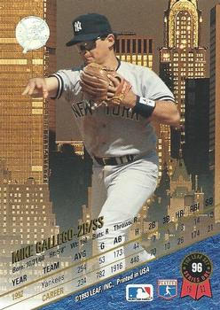 1993 Leaf #96 Mike Gallego Back