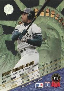 1993 Leaf #119 Danny Tartabull Back