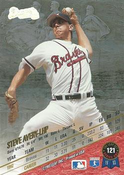 1993 Leaf #121 Steve Avery Back