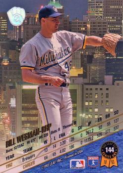 1993 Leaf #144 Bill Wegman Back