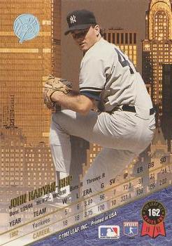 1993 Leaf #162 John Habyan Back