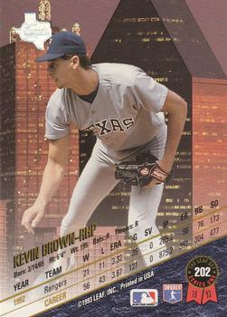 1993 Leaf #202 Kevin Brown Back