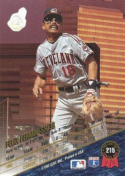 1993 Leaf #215 Felix Fermin Back