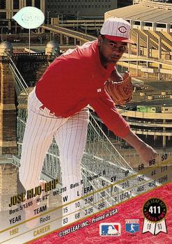 1993 Leaf #411 Jose Rijo Back