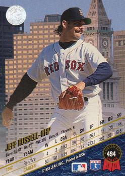 1993 Leaf #494 Jeff Russell Back