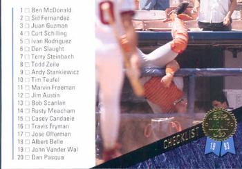 1993 Leaf #110 Checklist: 1-74 Front