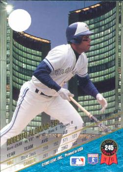 1993 Leaf #245 Roberto Alomar Back