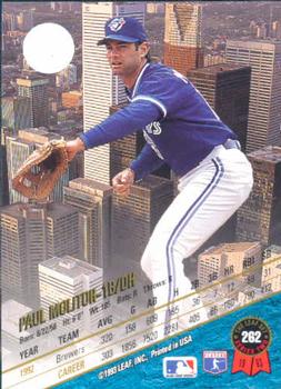 1993 Leaf #262 Paul Molitor Back