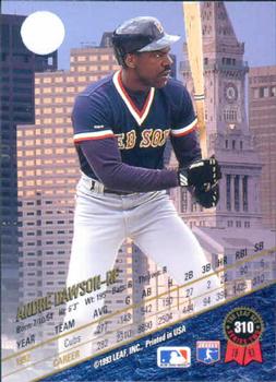 1993 Leaf #310 Andre Dawson Back