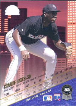 1993 Leaf #360 Charlie Hayes Back