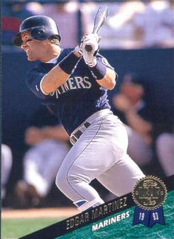 1993 Leaf #386 Edgar Martinez Front