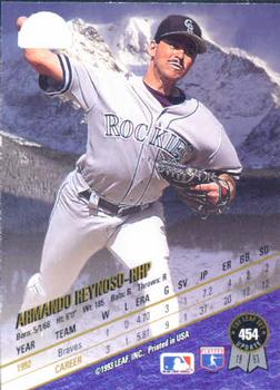 1993 Leaf #454 Armando Reynoso Back