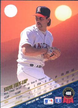 1993 Leaf #488 Steve Frey Back