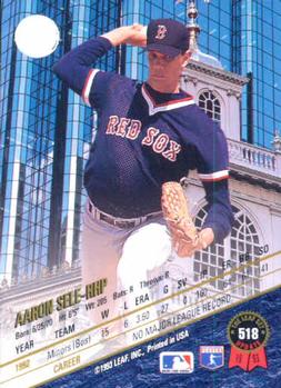 1993 Leaf #518 Aaron Sele Back