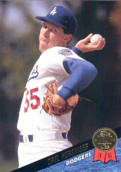 1993 Leaf #53 Orel Hershiser Front