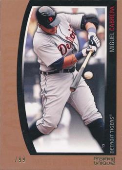 2009 Topps Unique - Gold #75 Miguel Cabrera Front