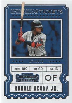 2020 Panini Contenders - Winning Tickets #WT-11 Ronald Acuna Jr. Front