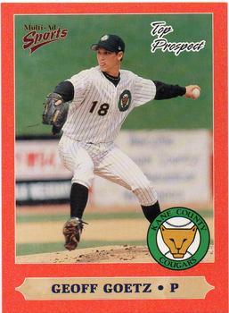 1999 Multi-Ad Midwest League Top Prospects #12 Geoff Goetz Front