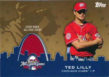 2009 Topps Updates & Highlights - All-Star Stitches Gold #AST-38 Ted Lilly Front