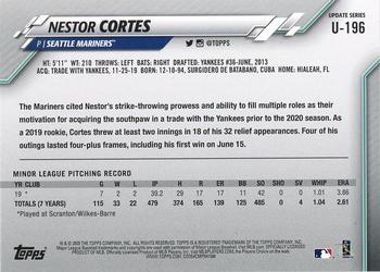 2020 Topps Update - Royal Blue #U-196 Nestor Cortes Back