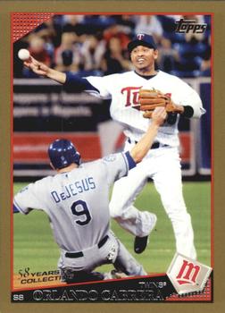 2009 Topps Updates & Highlights - Gold #UH90 Orlando Cabrera Front