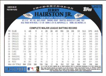 2009 Topps Updates & Highlights - Gold #UH315 Jerry Hairston Jr. Back