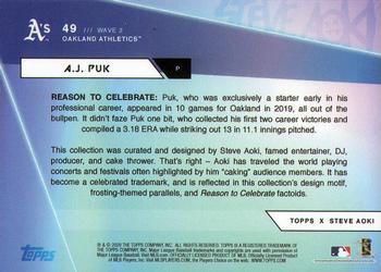 2020 Topps x Steve Aoki #49 A.J. Puk Back