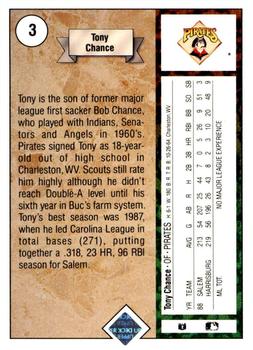 2009 Upper Deck - 1989 20th Anniversary Buybacks #3 Tony Chance Back