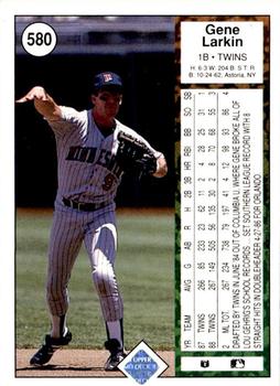 2009 Upper Deck - 1989 20th Anniversary Buybacks #580 Gene Larkin Back