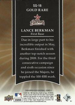 2009 Upper Deck - StarQuest Gold Rare #SQ-18 Lance Berkman Back