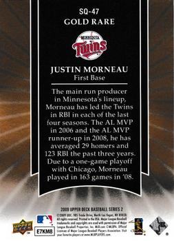 2009 Upper Deck - StarQuest Gold Rare #SQ-47 Justin Morneau Back