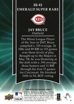 2009 Upper Deck - StarQuest Emerald Super Rare #SQ-43 Jay Bruce Back