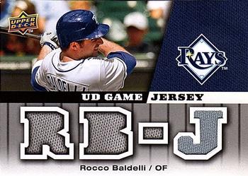 2009 Upper Deck - UD Game Jersey #GJ-BA Rocco Baldelli Front