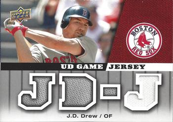 2009 Upper Deck - UD Game Jersey #GJ-JD J.D. Drew Front