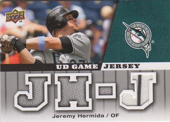 2009 Upper Deck - UD Game Jersey #GJ-JH Jeremy Hermida Front