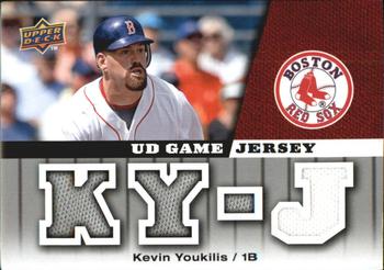 2009 Upper Deck - UD Game Jersey #GJ-KY Kevin Youkilis Front