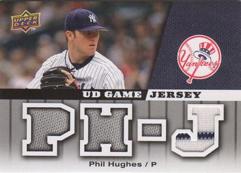 2009 Upper Deck - UD Game Jersey #GJ-PH Phil Hughes Front