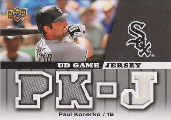 2009 Upper Deck - UD Game Jersey #GJ-PK Paul Konerko Front